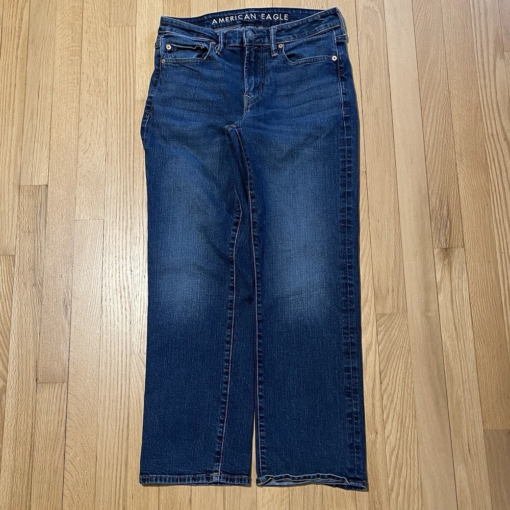 American Eagle Original Bootcut Jeans Dark Wash Denim AirFlex‎ 29x30